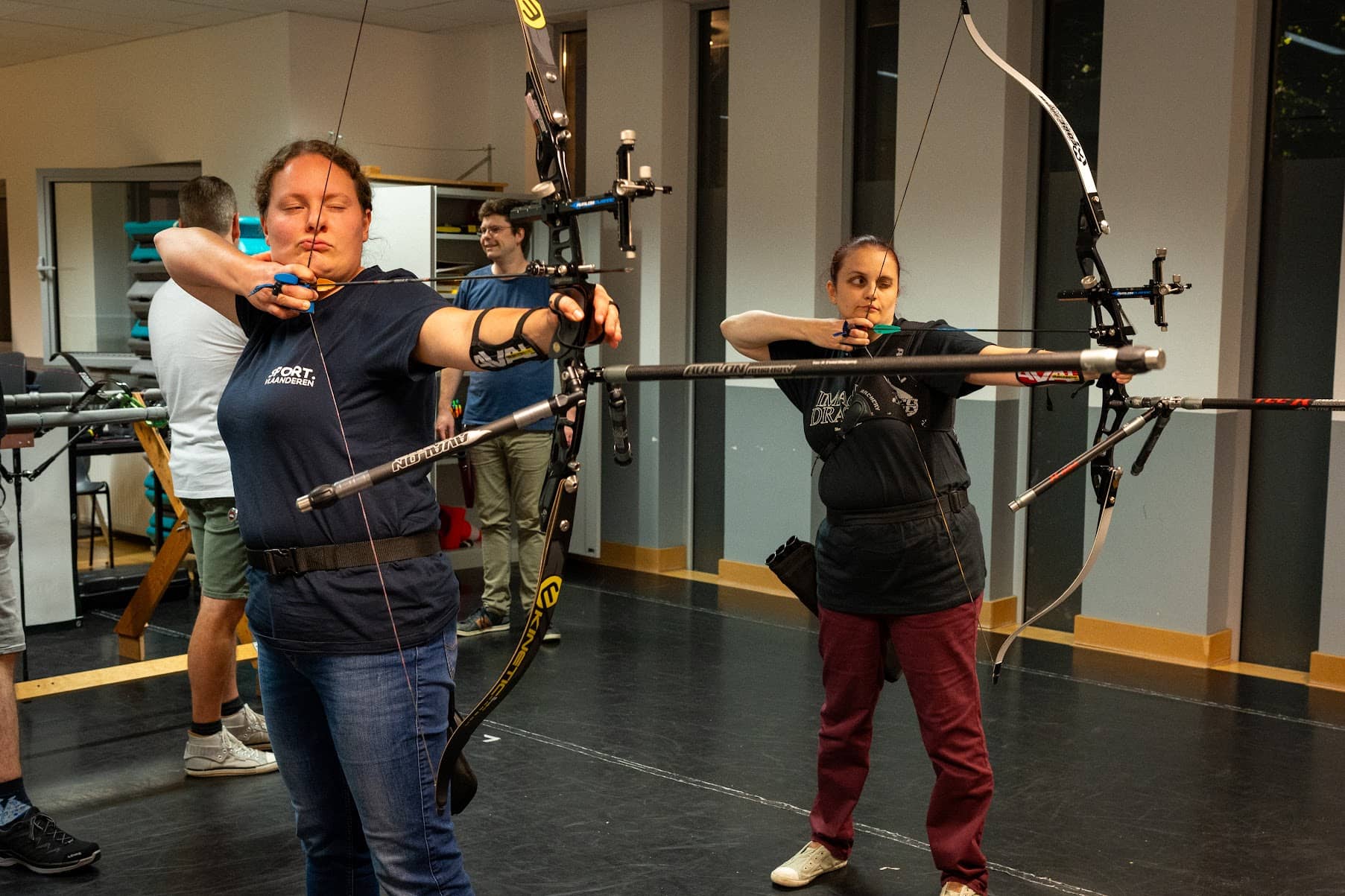 Recurve schutter