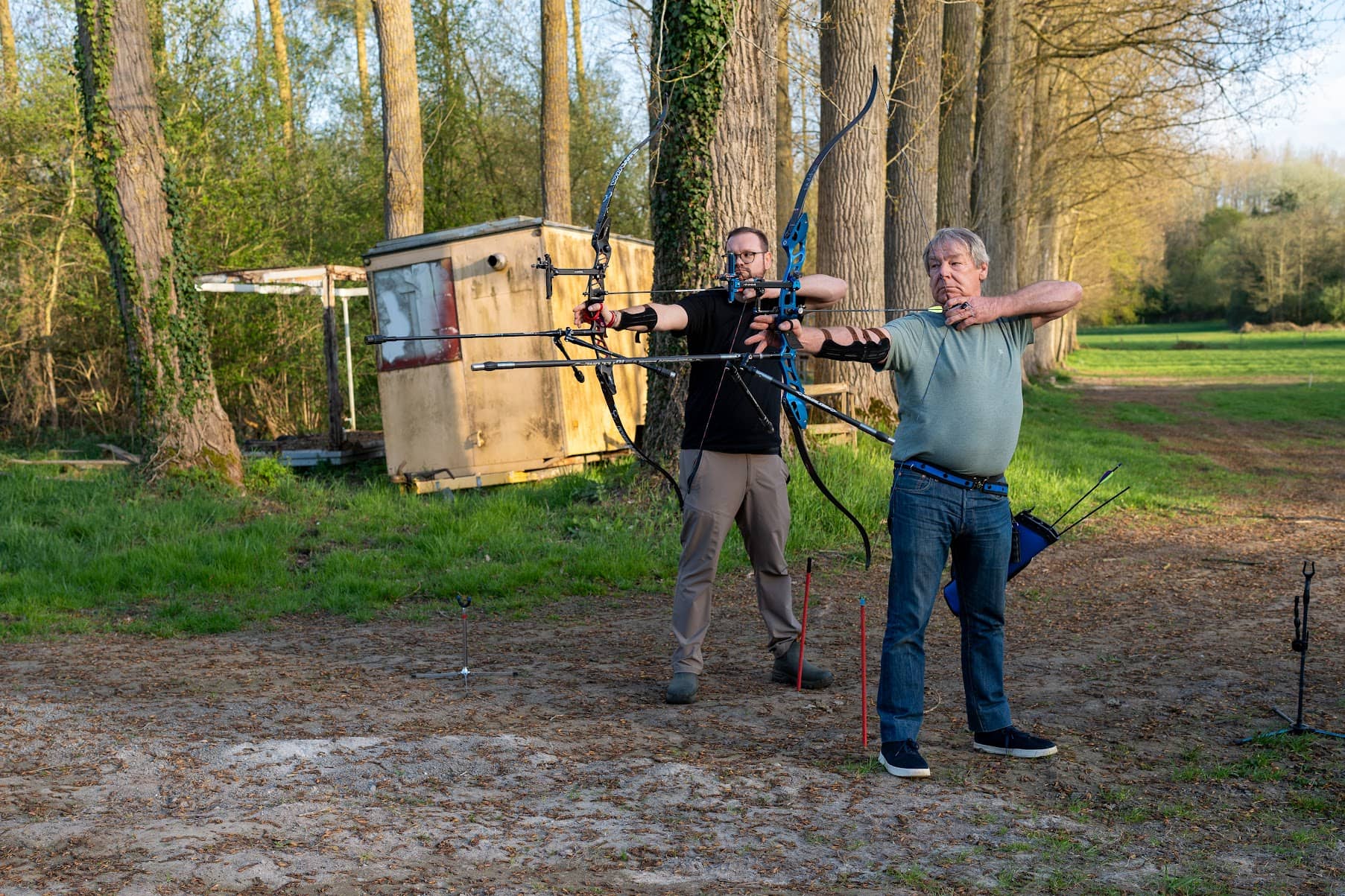 Recurve schutter